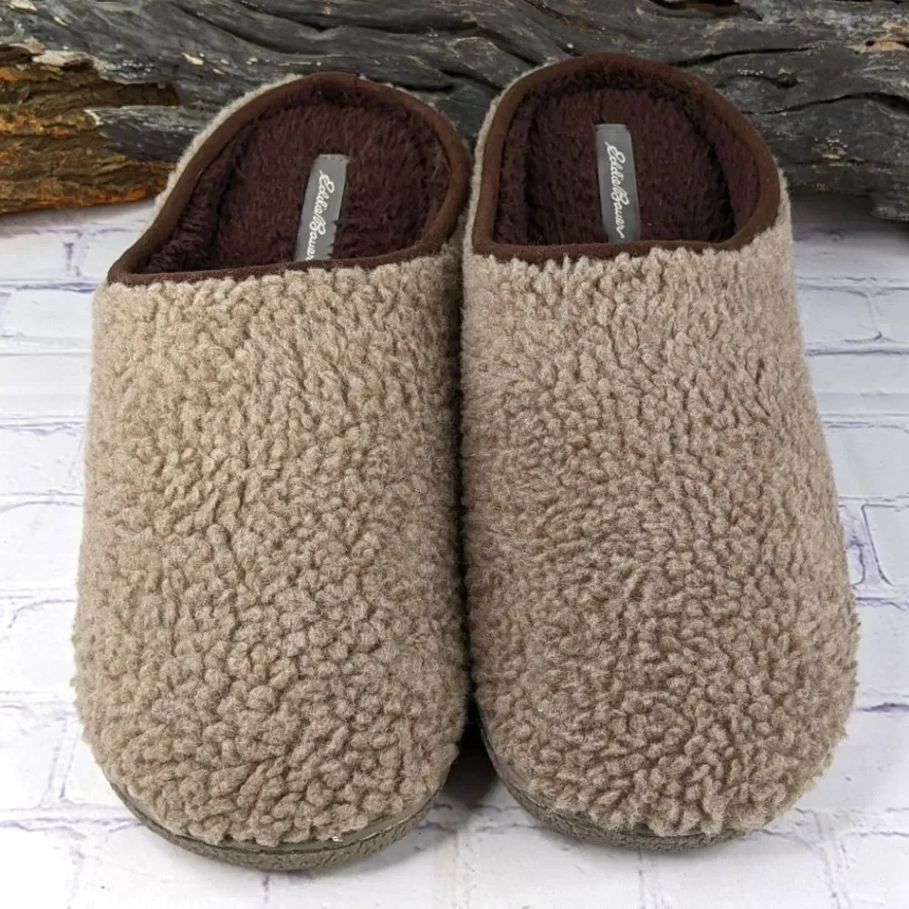 Eddie Bauer Sherpa Clog Slippers - Size XL (12-13)